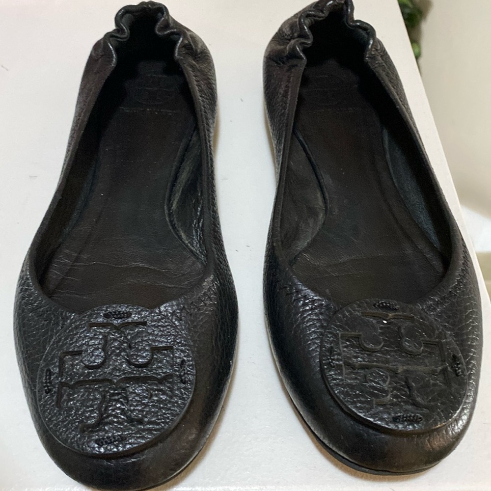 Tory Burch black Miller flats